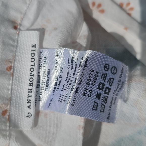 Set Of 2 Organic Cotton Pillow Shams From Treven Anthropolgie Standard Size - Picture 3 of 3